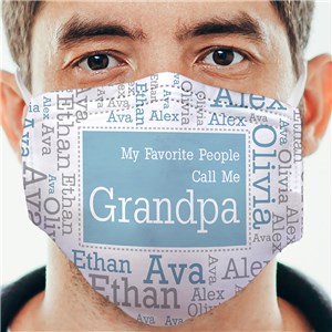 Personalized Favorite People Word-Art Face Mask